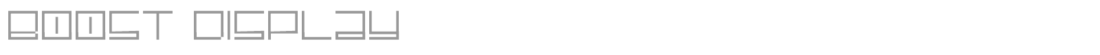 Boost Display font preview